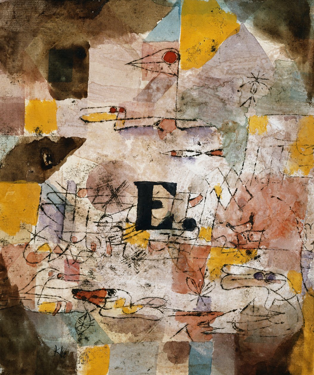 Vízimadár (Robogó); Wasservogel (Ents) alkotó: Paul Klee