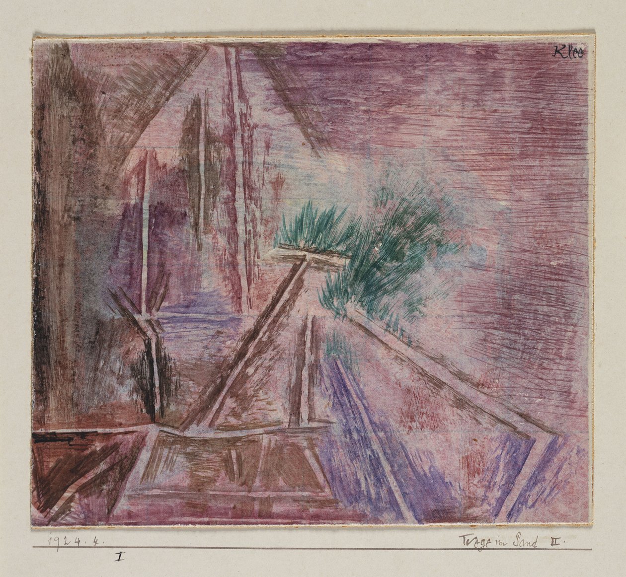 Ösvények a homokban II alkotó: Paul Klee