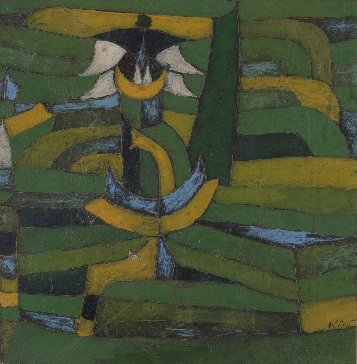 Fehér virág a kertben, 1920. alkotó: Paul Klee