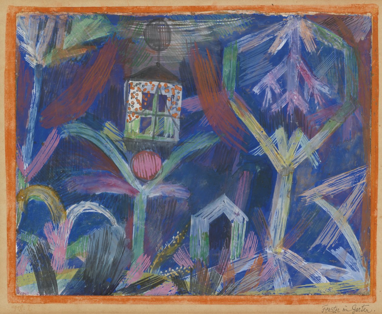 Ablak a kertben. alkotó: Paul Klee