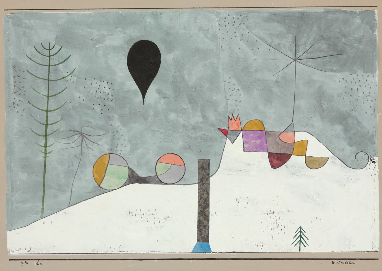 Téli kép; Winterbild alkotó: Paul Klee