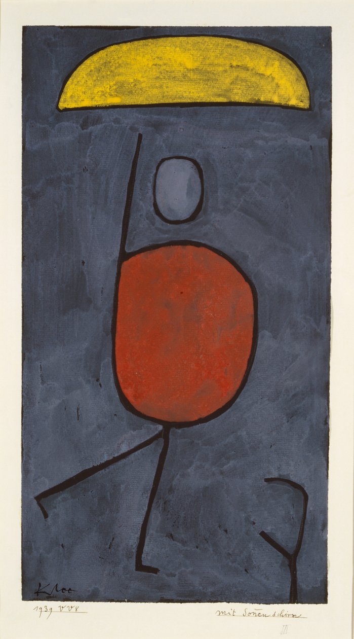 Esernyővel, 1939. alkotó: Paul Klee