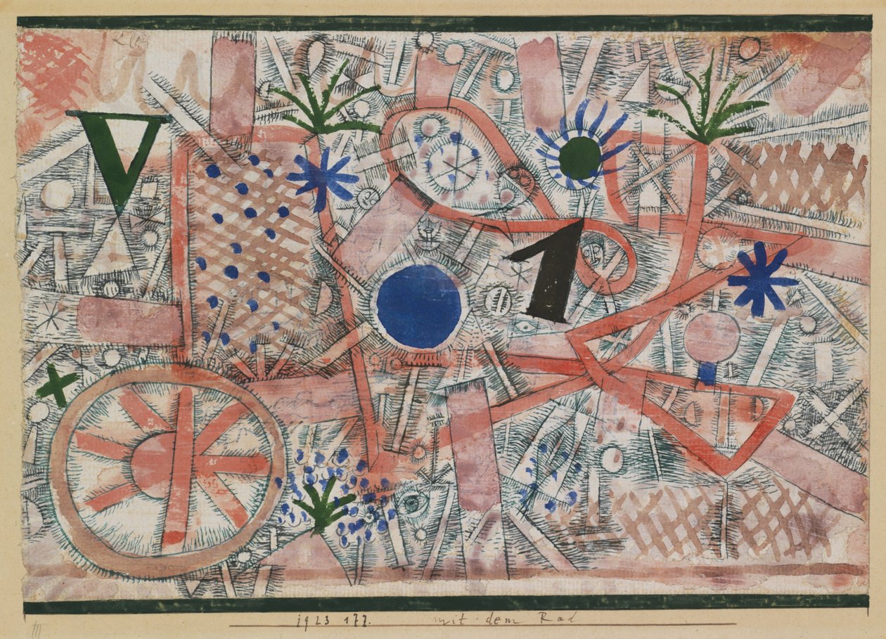 A kerékkel. alkotó: Paul Klee