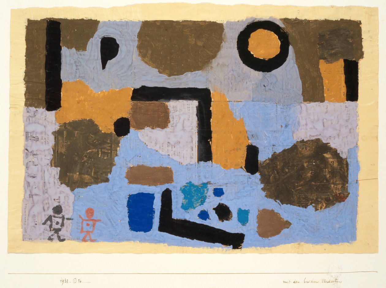 A két elveszettel, 1938. alkotó: Paul Klee