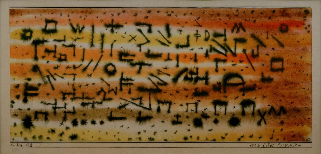 Elpusztította Egyiptomot alkotó: Paul Klee