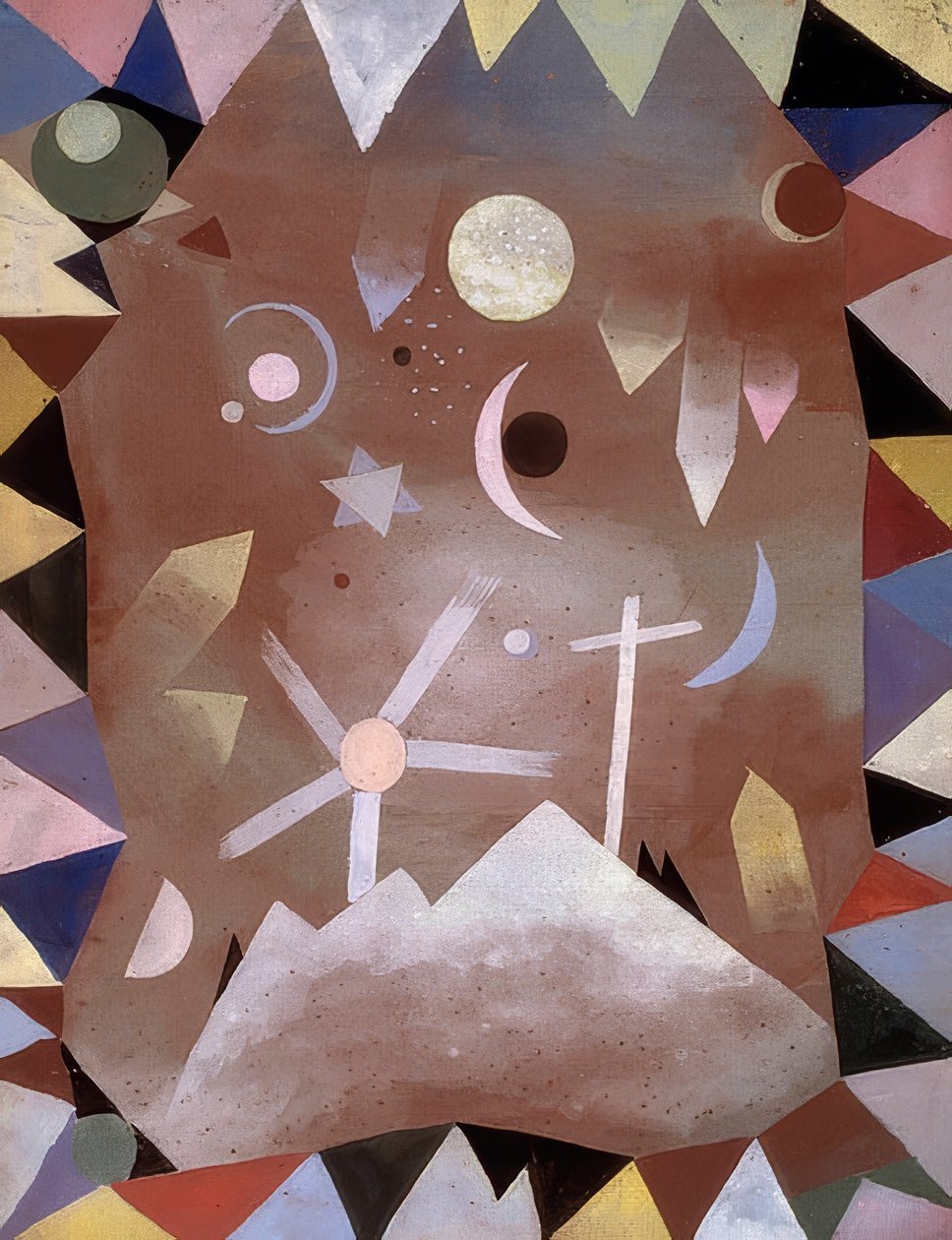 Mountain Heights felett. 1917 alkotó: Paul Klee
