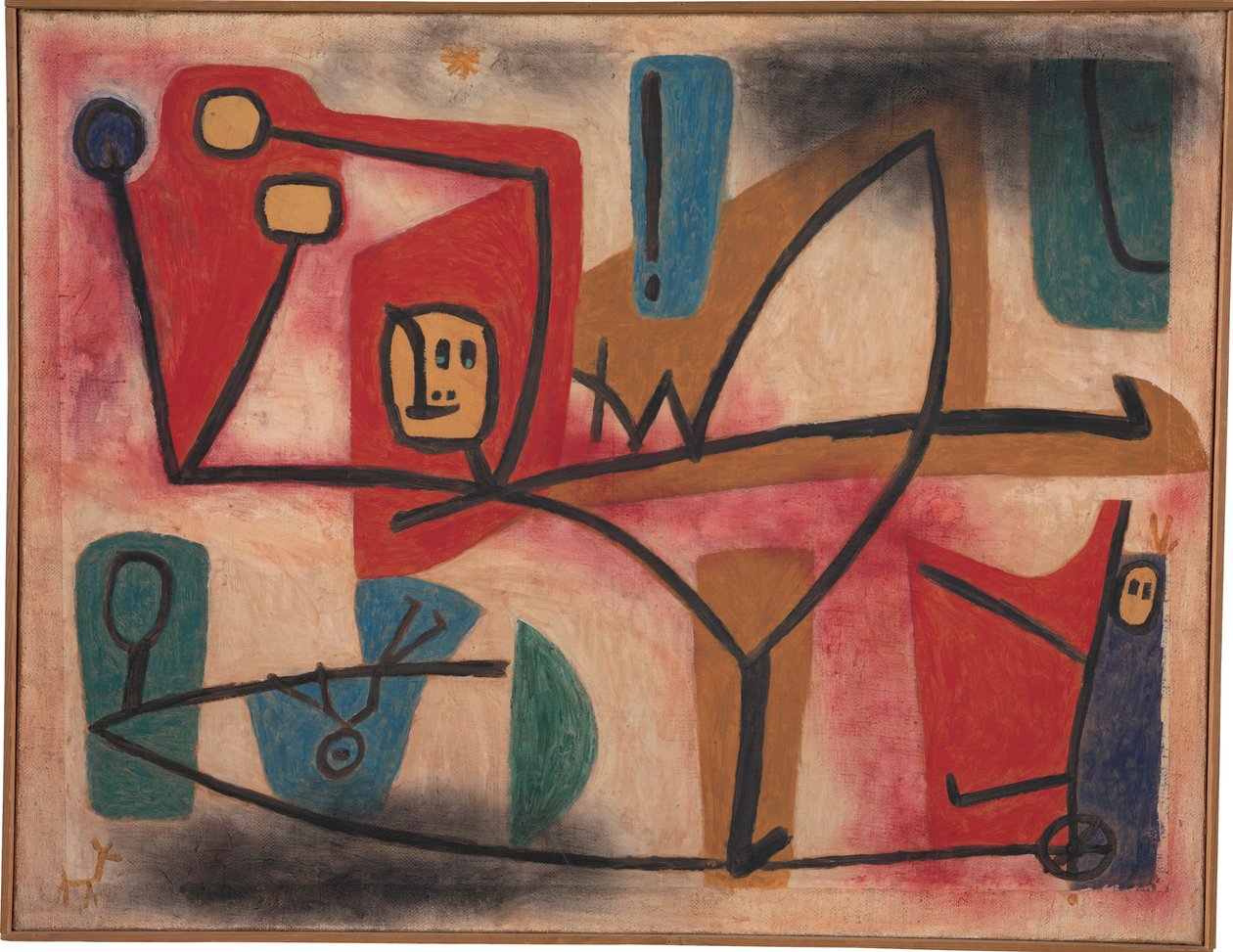 Önfejűség, 1939. alkotó: Paul Klee