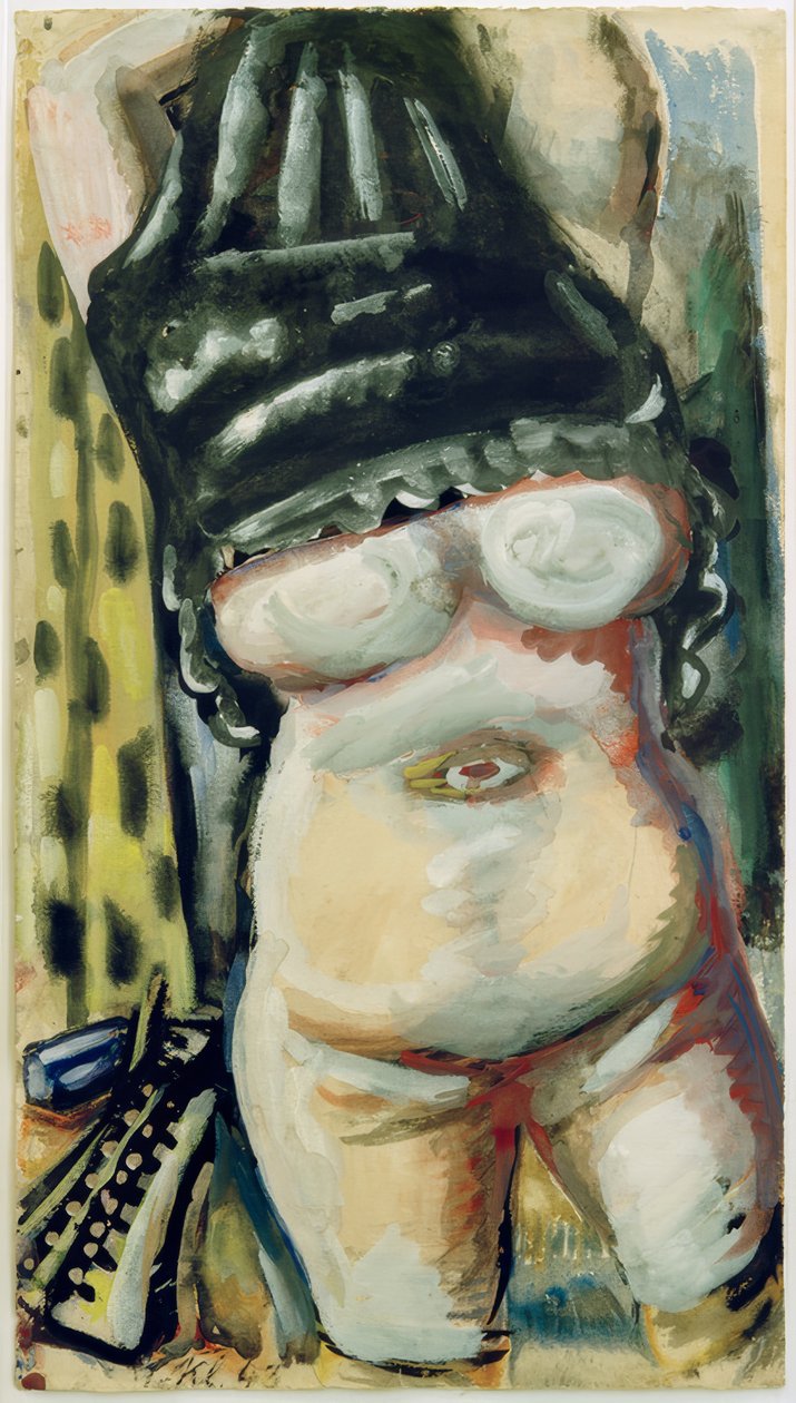 Meztelen, fedett fejjel alkotó: Paul Kleinschmidt