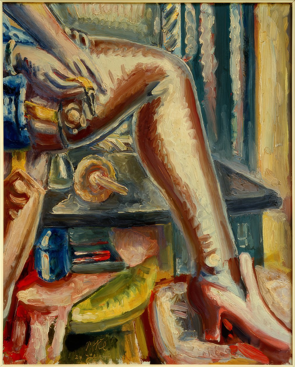 Lába rózsaszín harisnyával alkotó: Paul Kleinschmidt