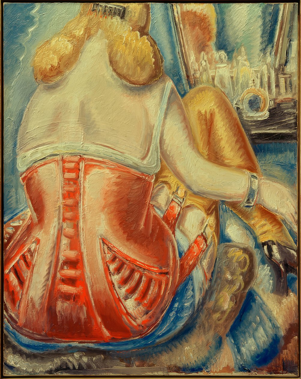 Rózsaszín fűzős nő alkotó: Paul Kleinschmidt