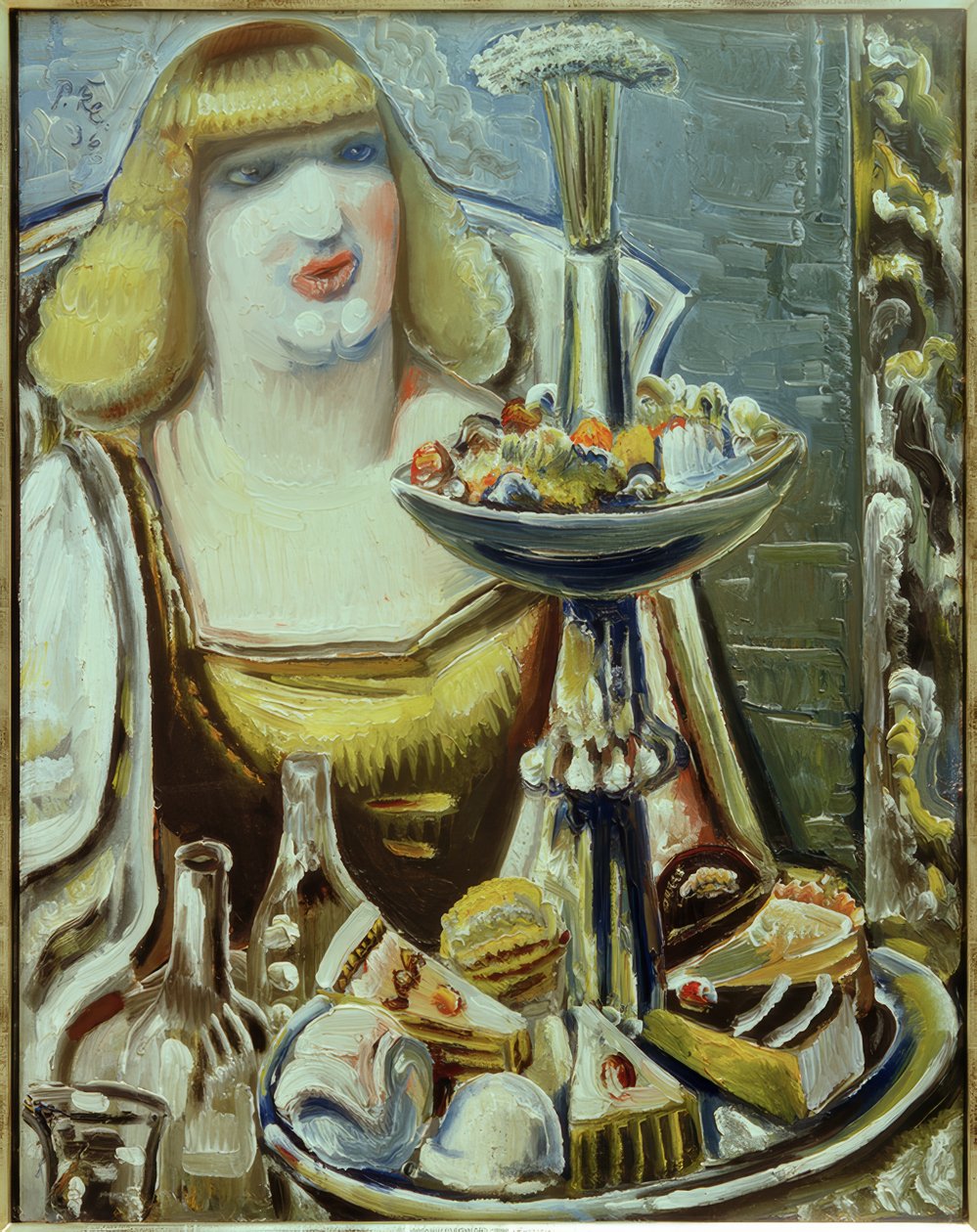 Nő édességgel alkotó: Paul Kleinschmidt
