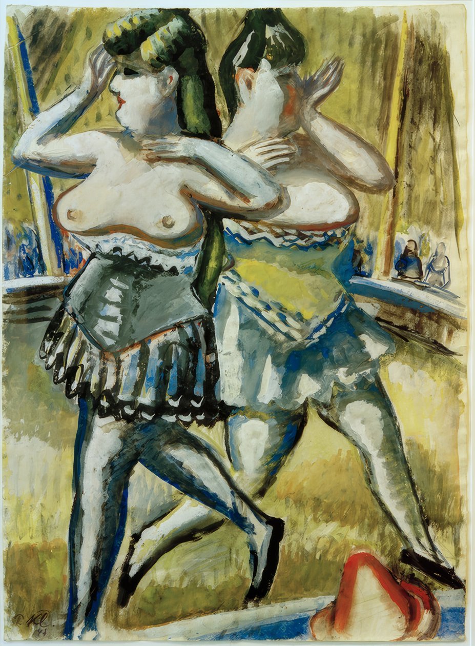 Két cirkuszi táncos alkotó: Paul Kleinschmidt
