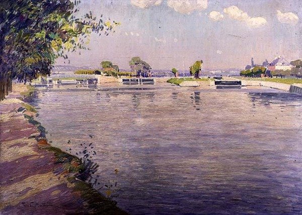 Egy békés délután (olaj a panelen) alkotó: Paul Mathieu