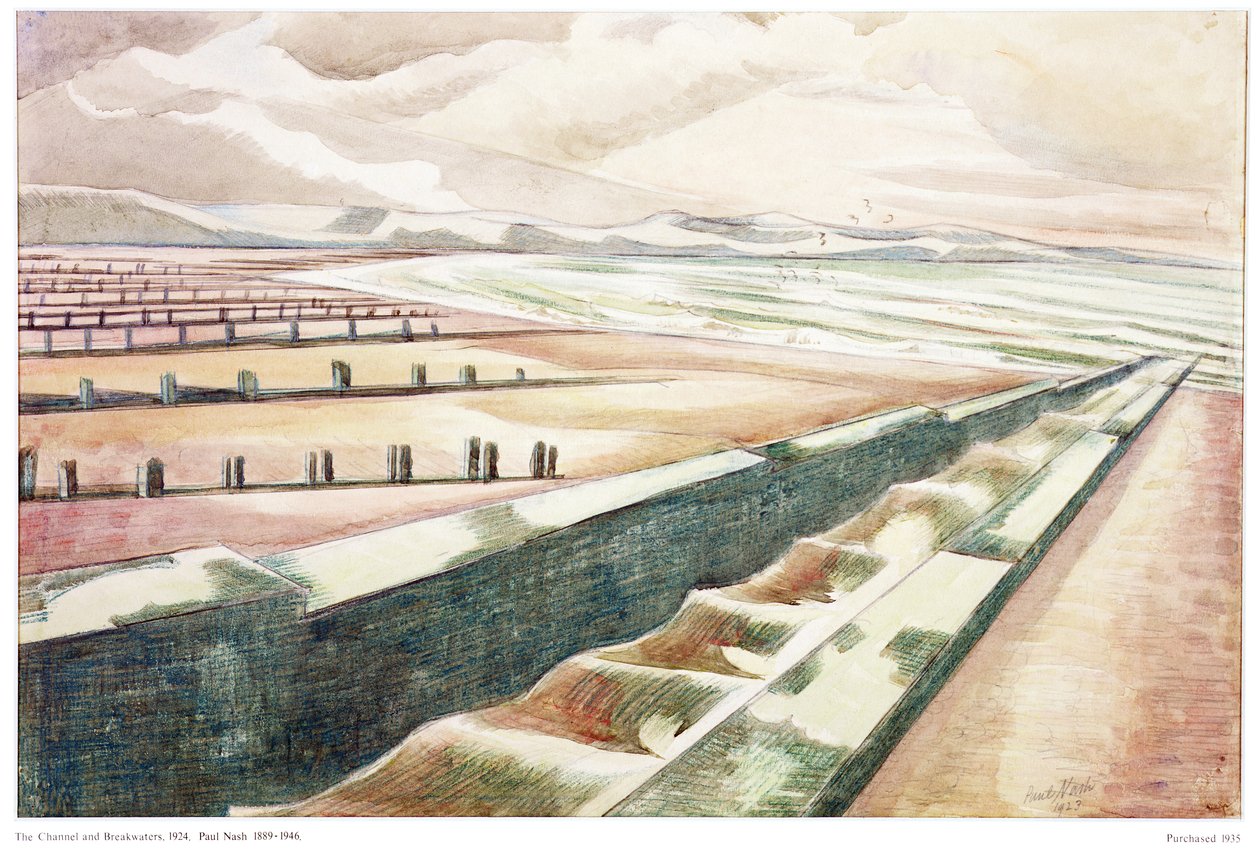 Csatorna és hullámtörő alkotó: Paul Nash