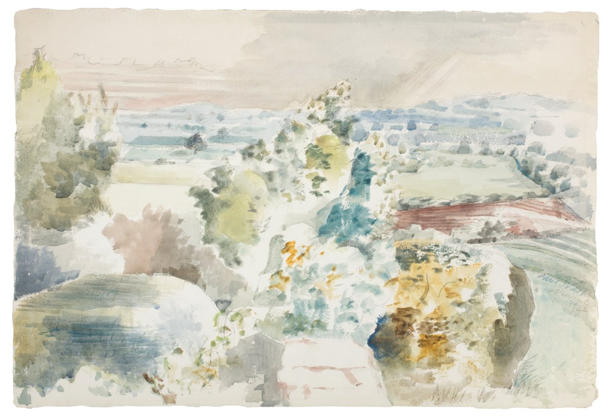 Tájkép Bredon felé alkotó: Paul Nash
