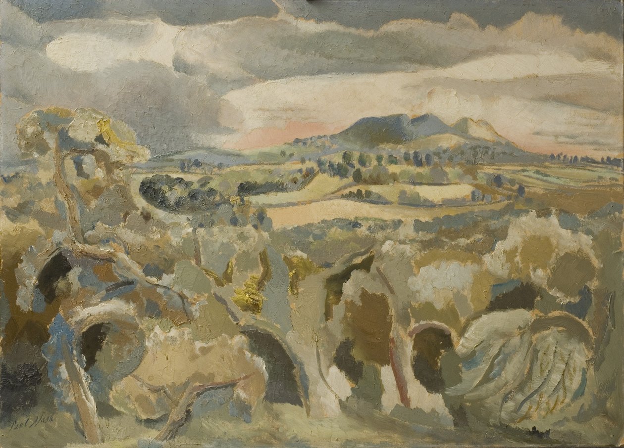 A Malvern-távolság tája alkotó: Paul Nash