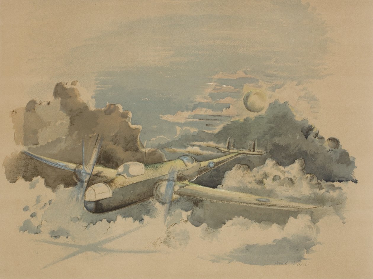 Holdfényes utazás, Hampden Repülés a felhők fölött alkotó: Paul Nash