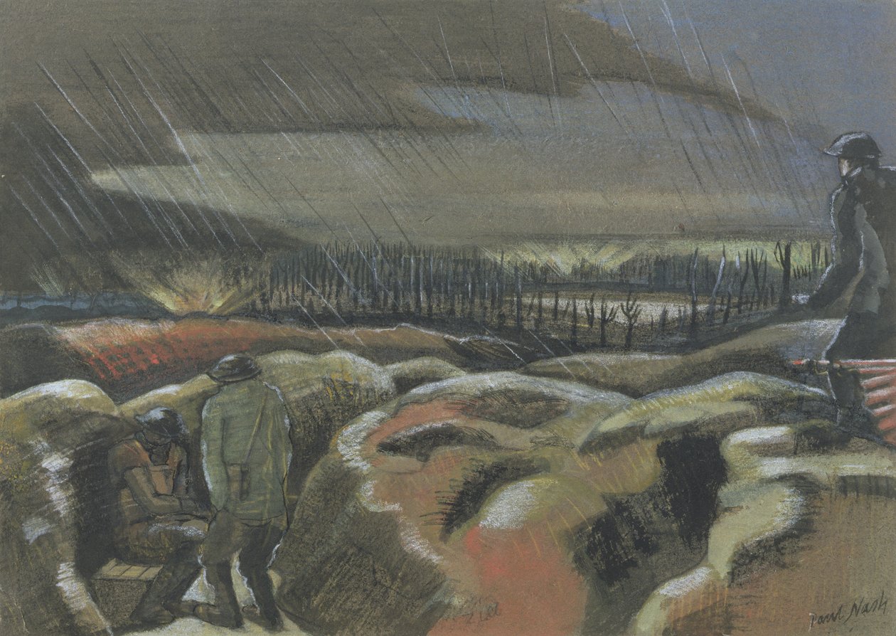 Shellburst, Zillebeke alkotó: Paul Nash