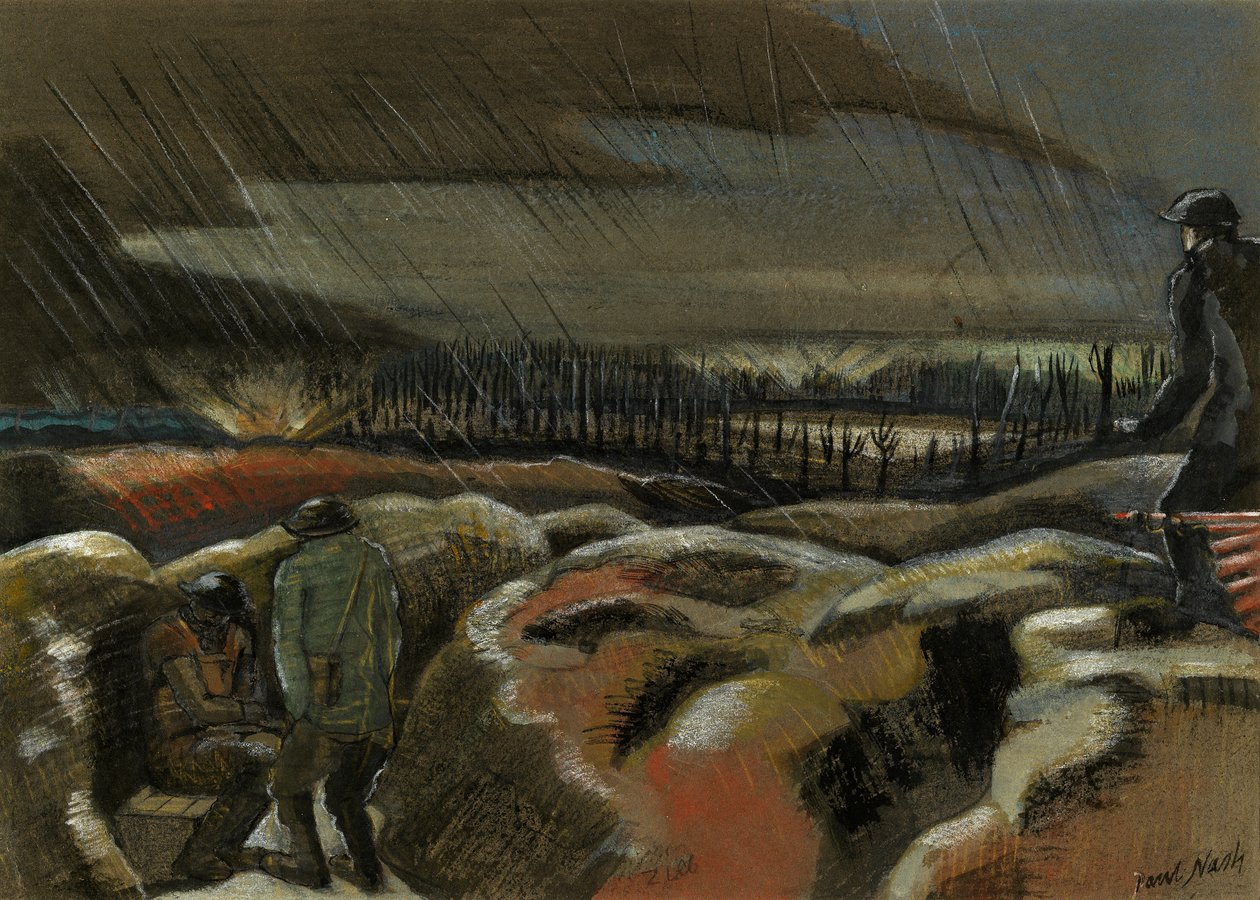 Shellburst, Zillebeke alkotó: Paul Nash