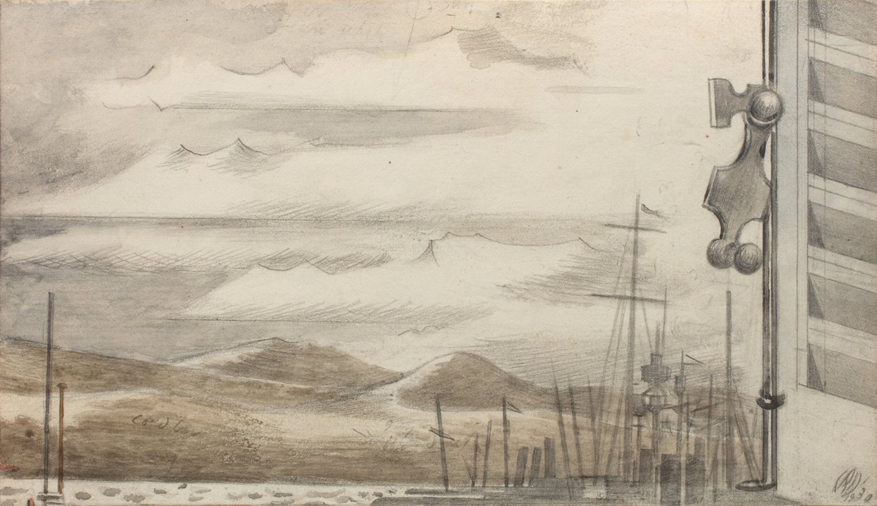 A flotta Toulonban No. 1. alkotó: Paul Nash