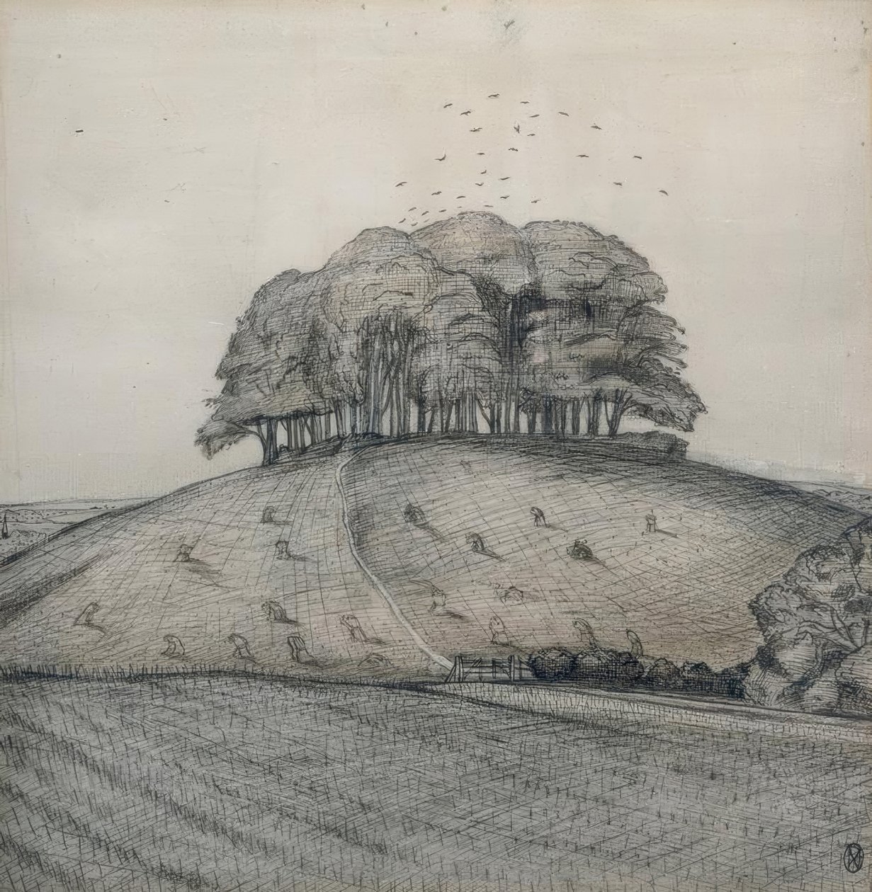 Az erdő a hegyen alkotó: Paul Nash