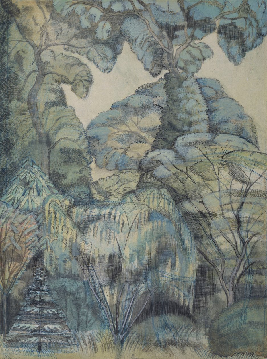 Fák a Bird Gardenben, Iver Heath alkotó: Paul Nash