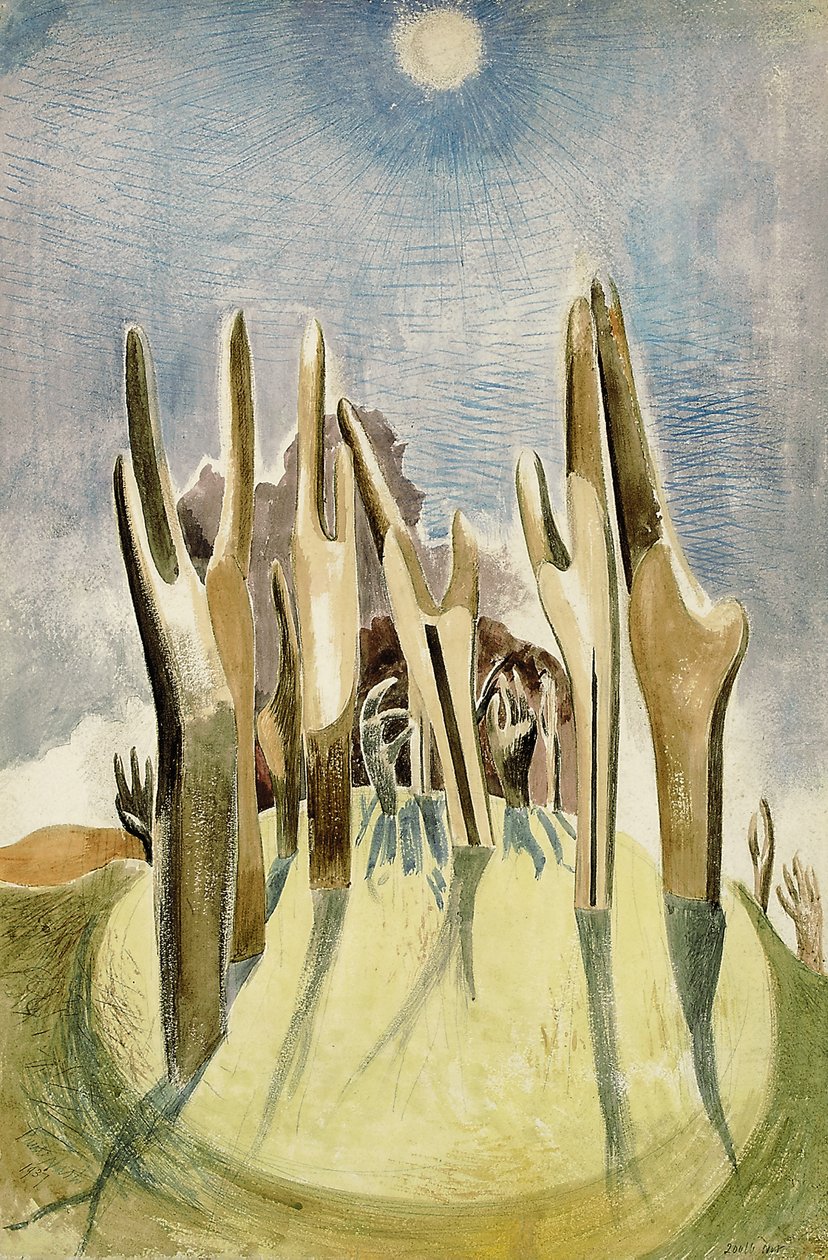 Fa a hegyen alkotó: Paul Nash