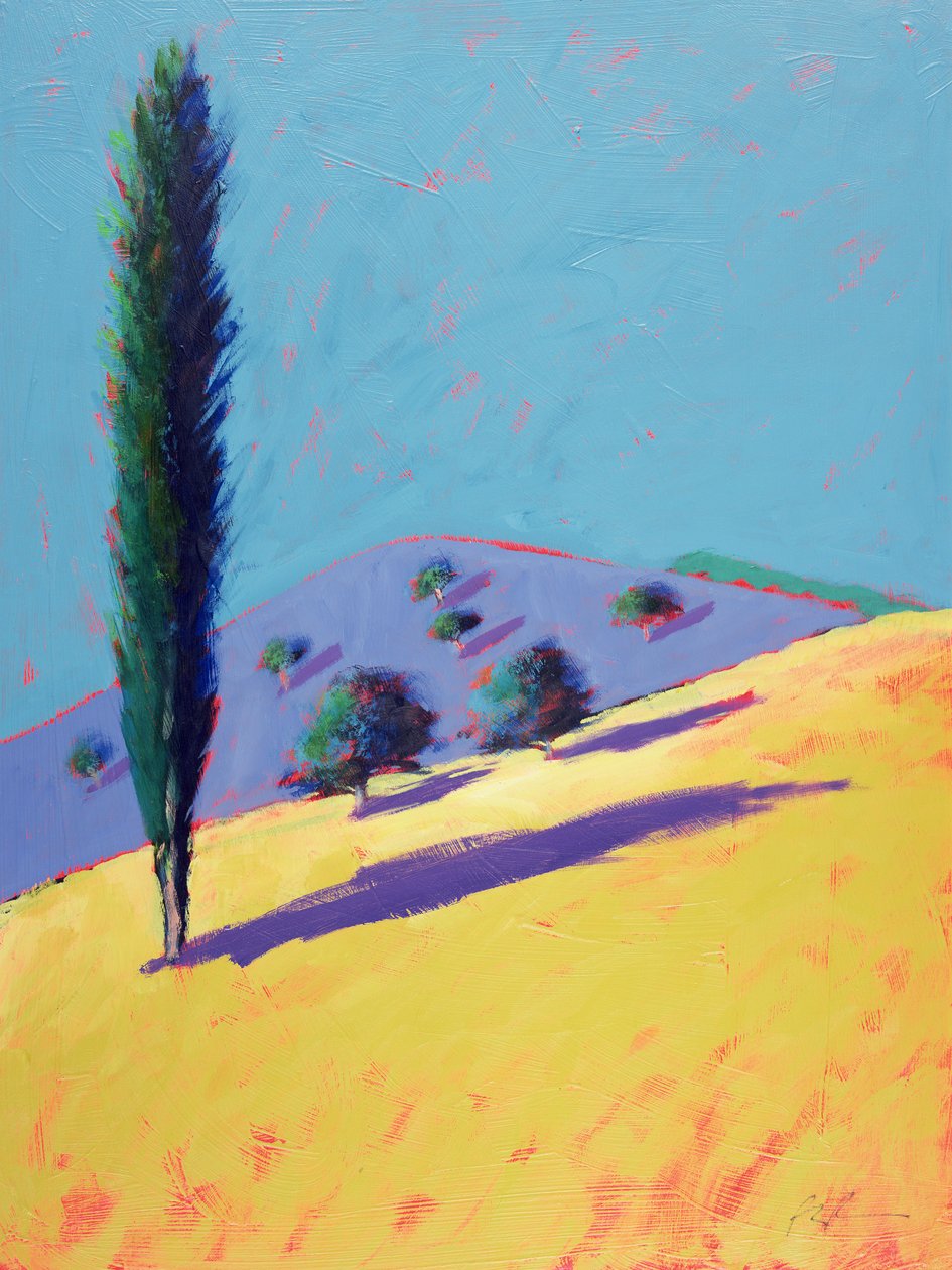 Golden Valley (akril a kártyán) alkotó: Paul Powis