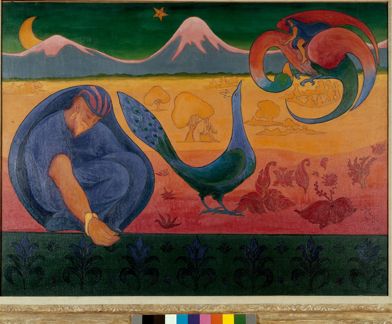 Nabis táj (Festmény alkotó: Paul Elie Ranson
