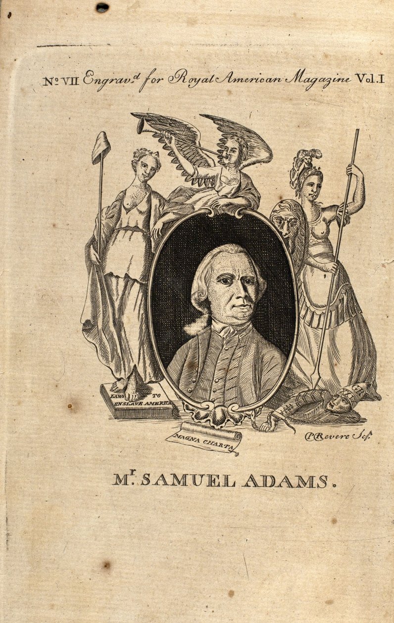 Samuel Adams, 1774 alkotó: Paul Revere