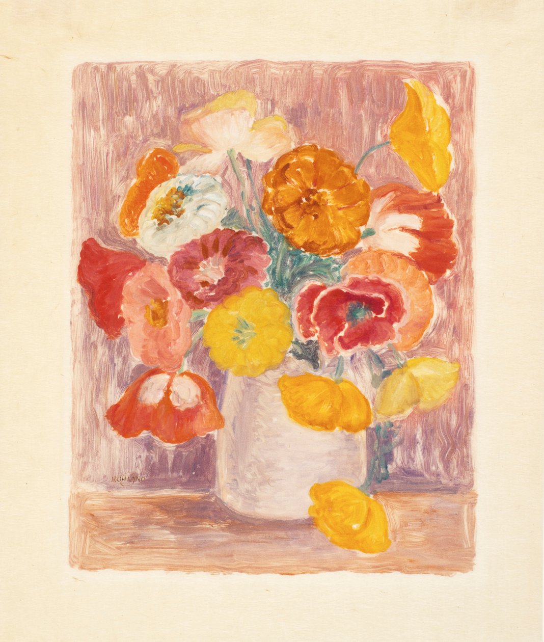 Virágdarab (Zinnias) alkotó: Paul Rohland
