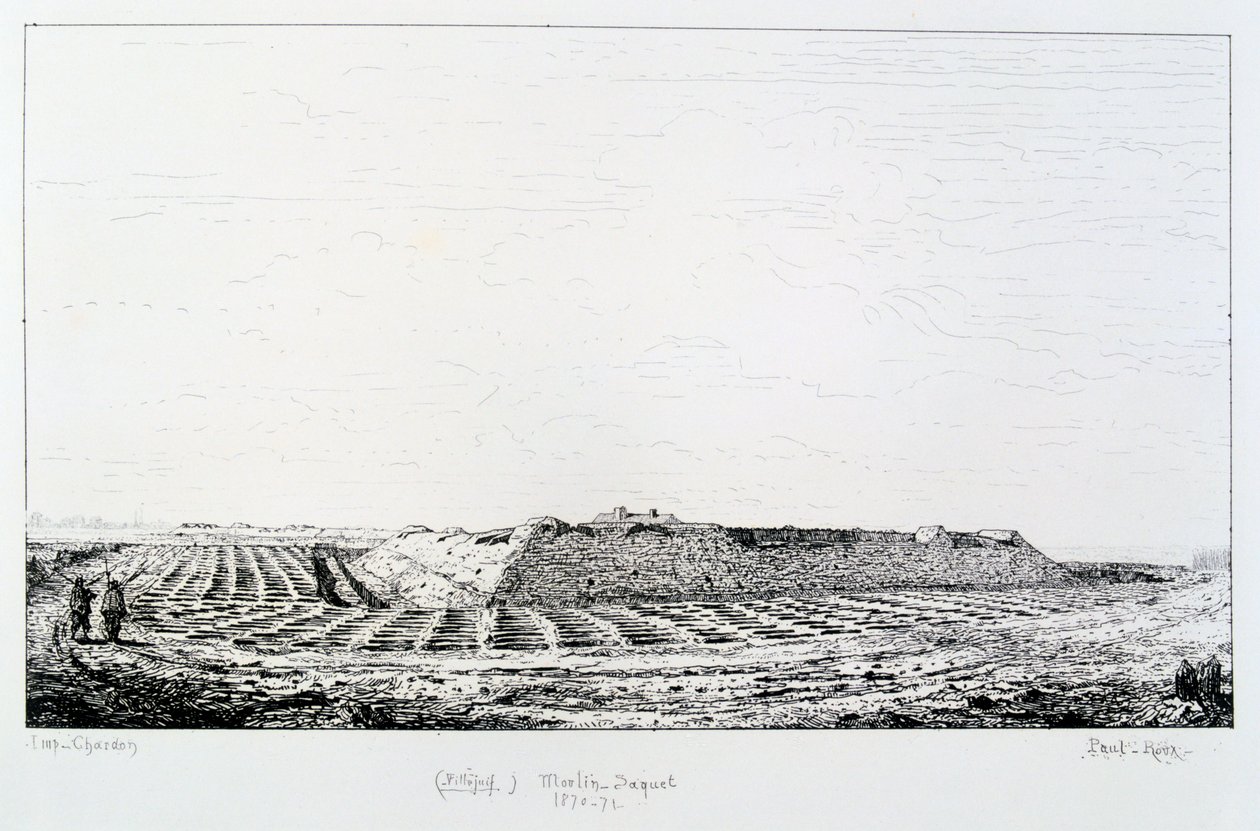 Moulin Saquet, Párizs ostroma, 1870-1871 alkotó: Paul Roux