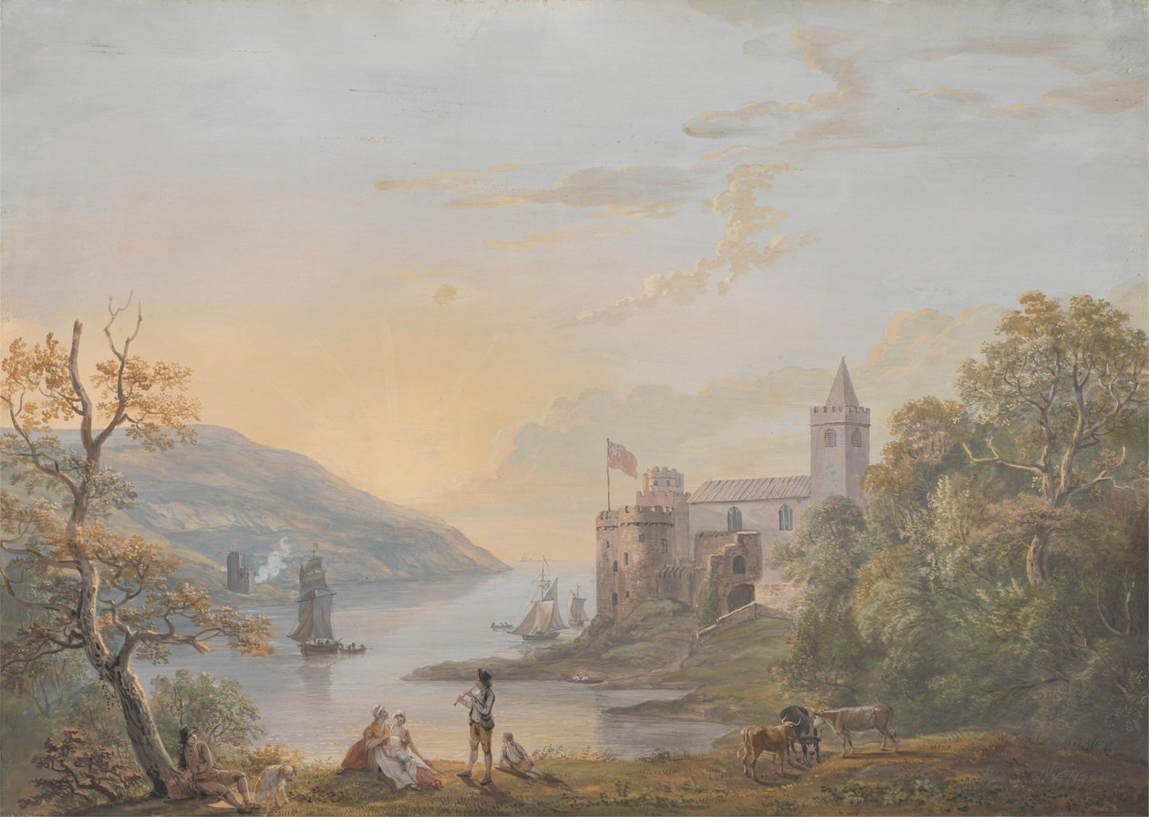Dartmouth kastély alkotó: Paul Sandby