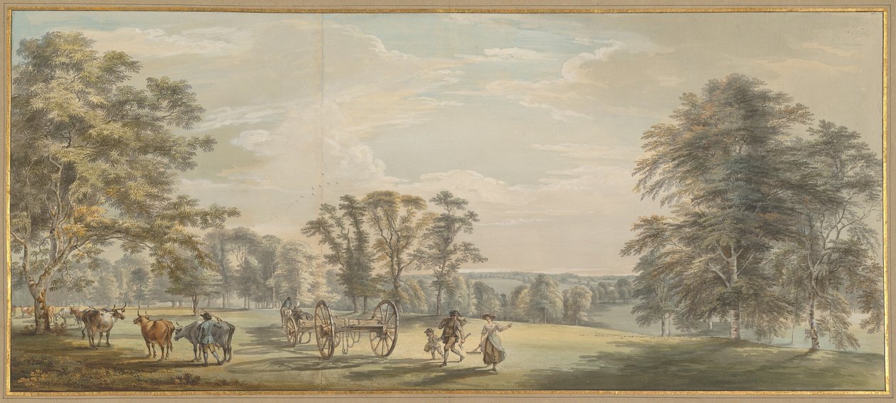 Hajnal a Luton Parkban alkotó: Paul Sandby