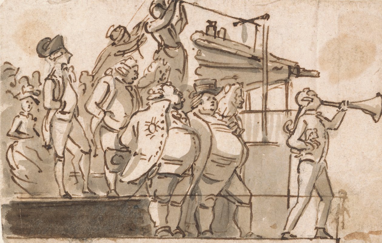 Választási jelenet alkotó: Paul Sandby
