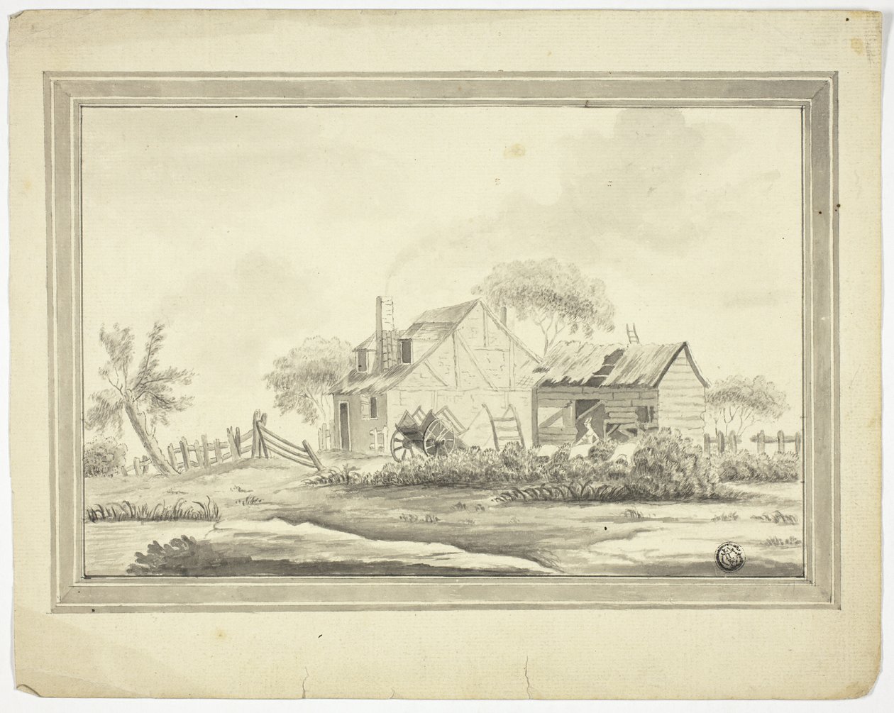 Parasztház alkotó: Paul Sandby