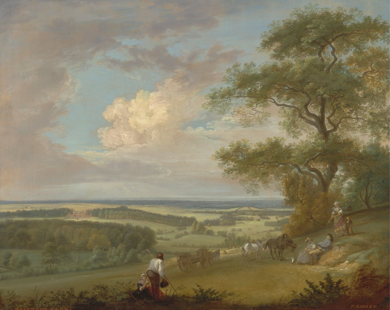 Hackwood Park, Hampshire alkotó: Paul Sandby