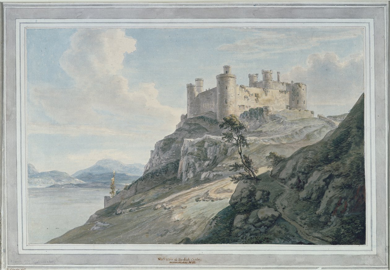 Harlech kastély alkotó: Paul Sandby