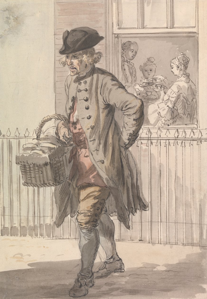 London Cries: A Muffin Man alkotó: Paul Sandby