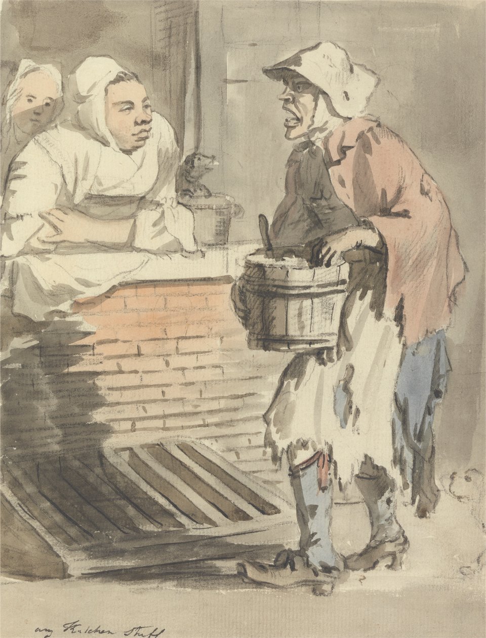 London Cries: "Any Kitchen Stuff" alkotó: Paul Sandby