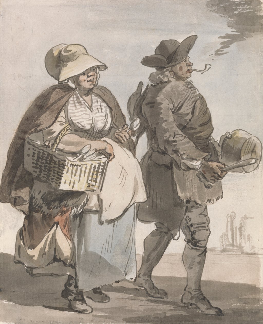 London Cries: "Kérsz kanalat..." alkotó: Paul Sandby
