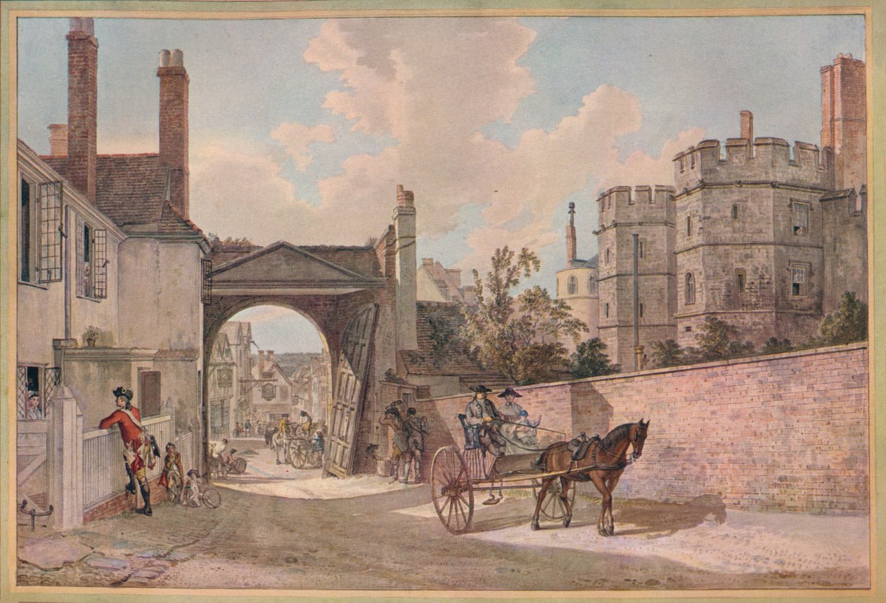 Queen Elizabeths Gateway, Windsor Castle, 1780 alkotó: Paul Sandby