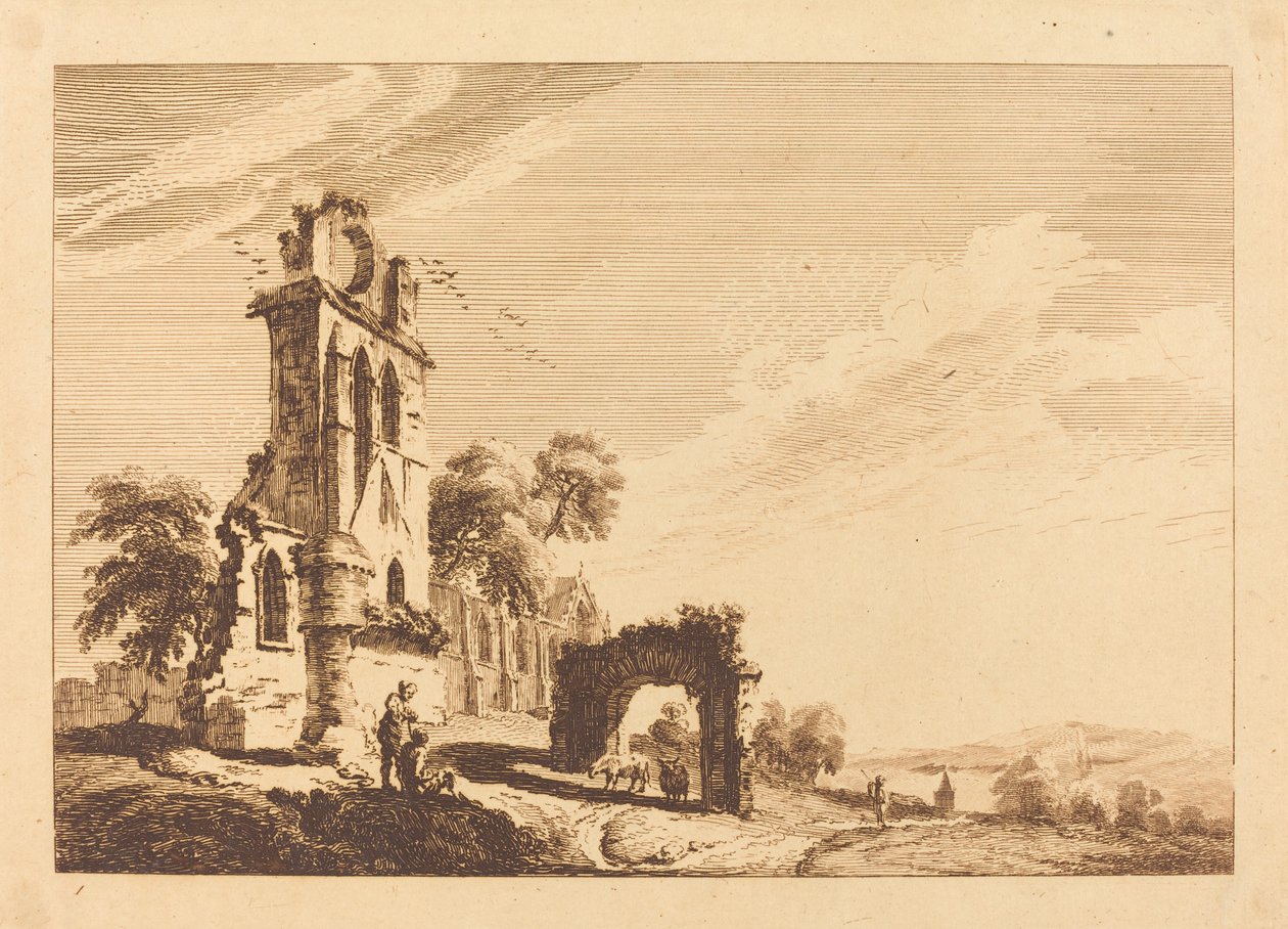 A romos apátság alkotó: Paul Sandby