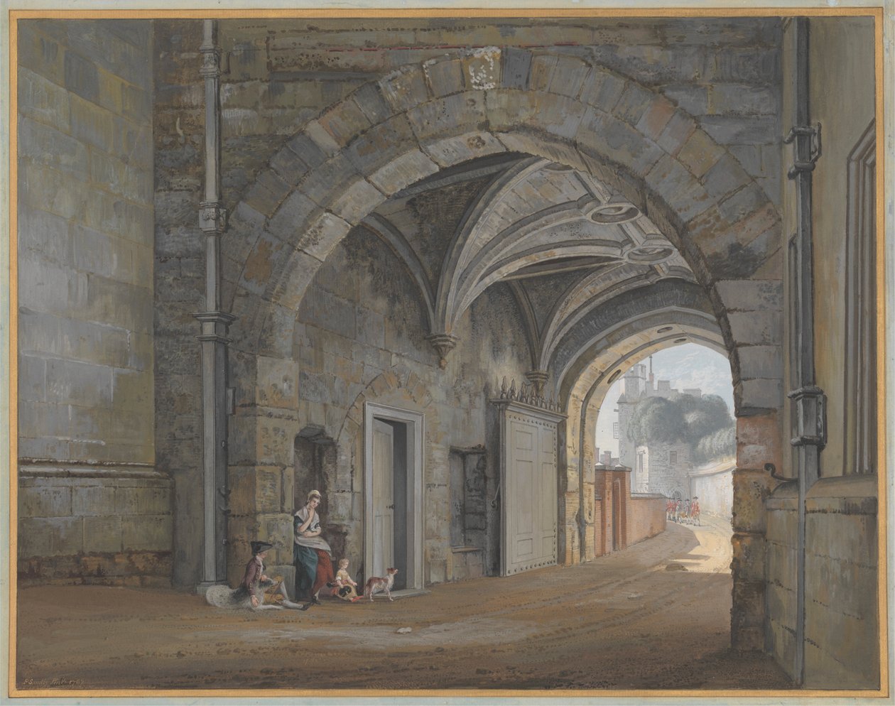 Erzsébet királynő kapuja alkotó: Paul Sandby