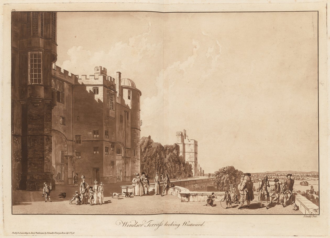 Windsor Terrass nyugatra néz alkotó: Paul Sandby
