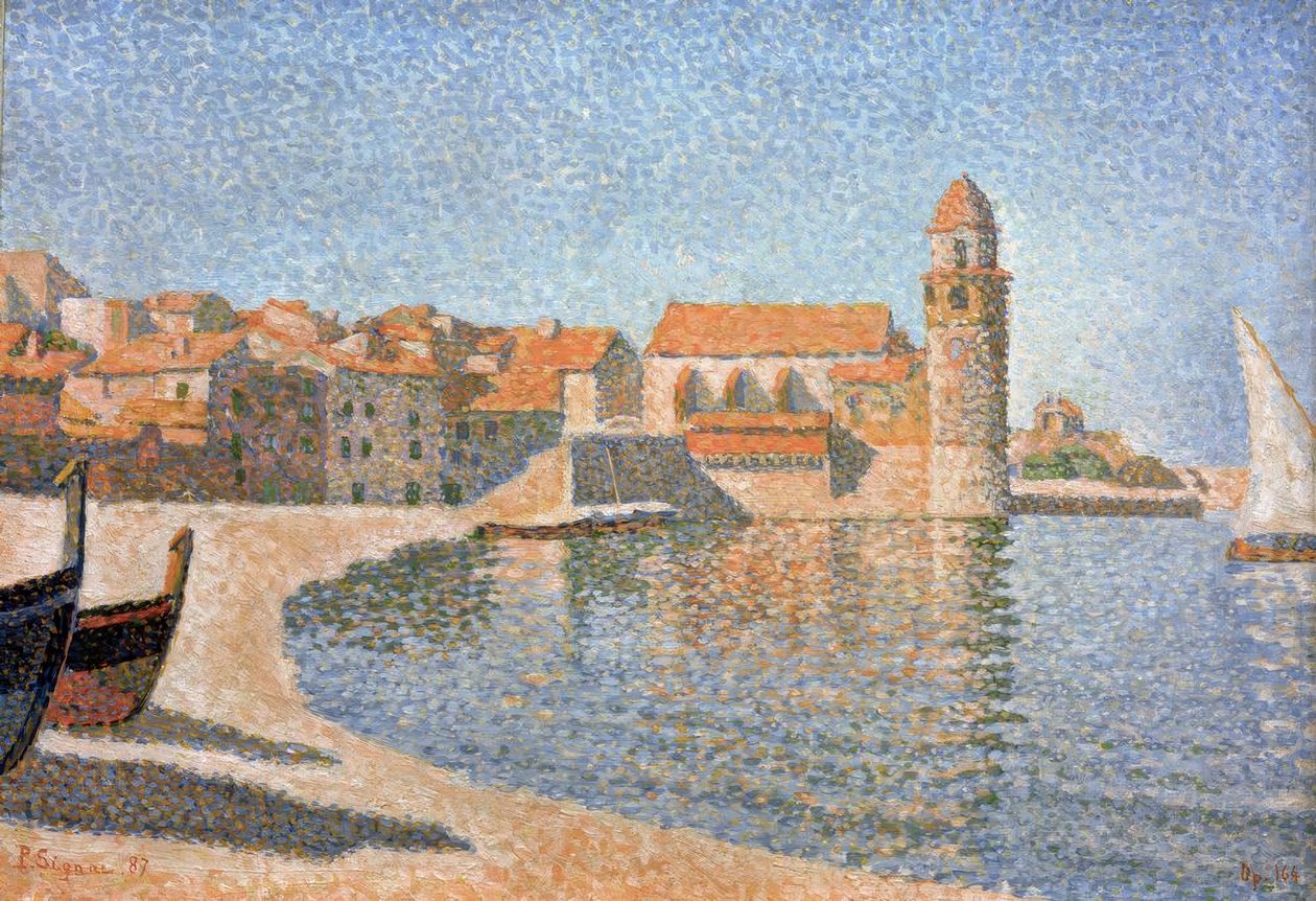 Collioure kilátása alkotó: Paul Signac