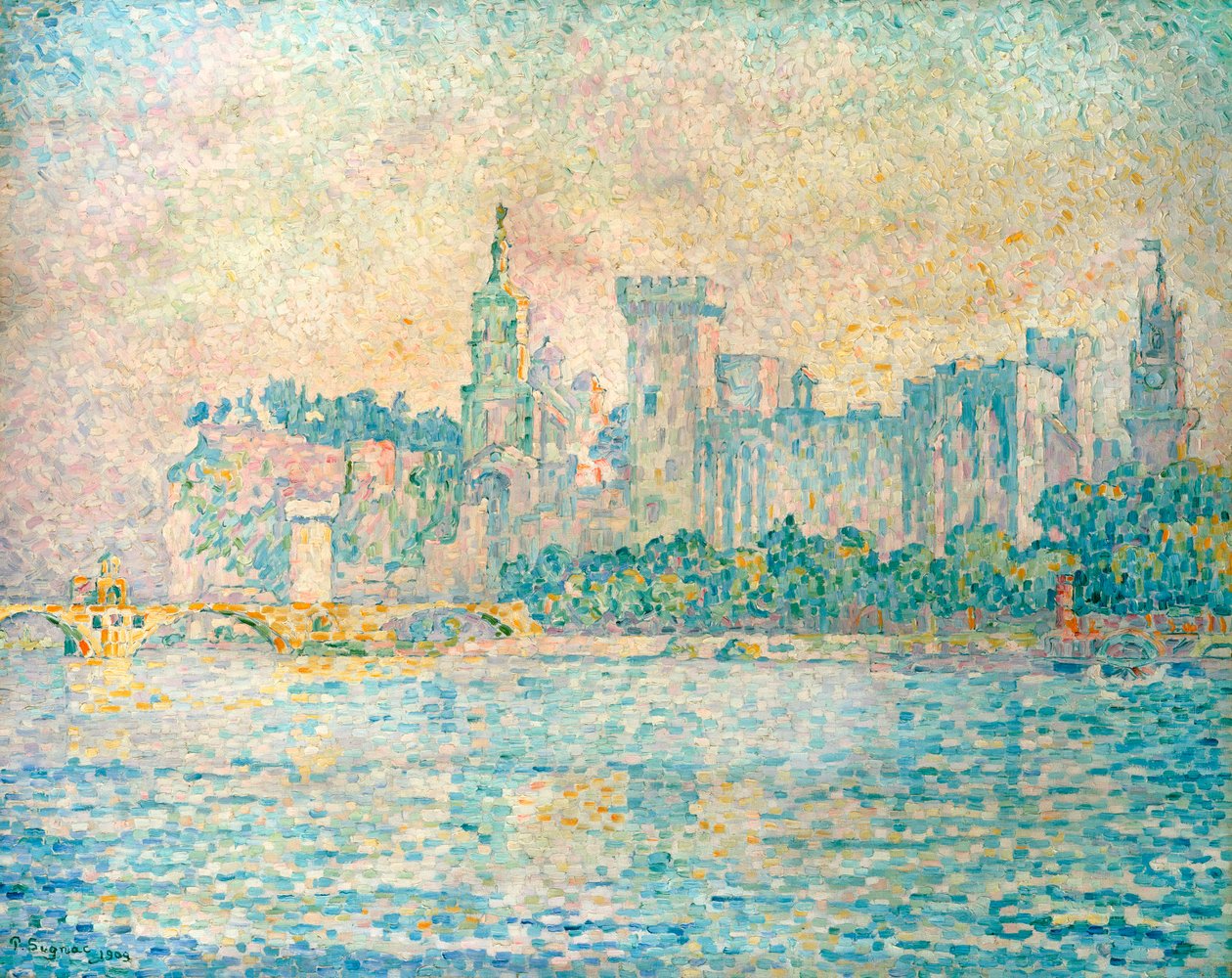 Avignon, Reggel, 1909 alkotó: Paul Signac