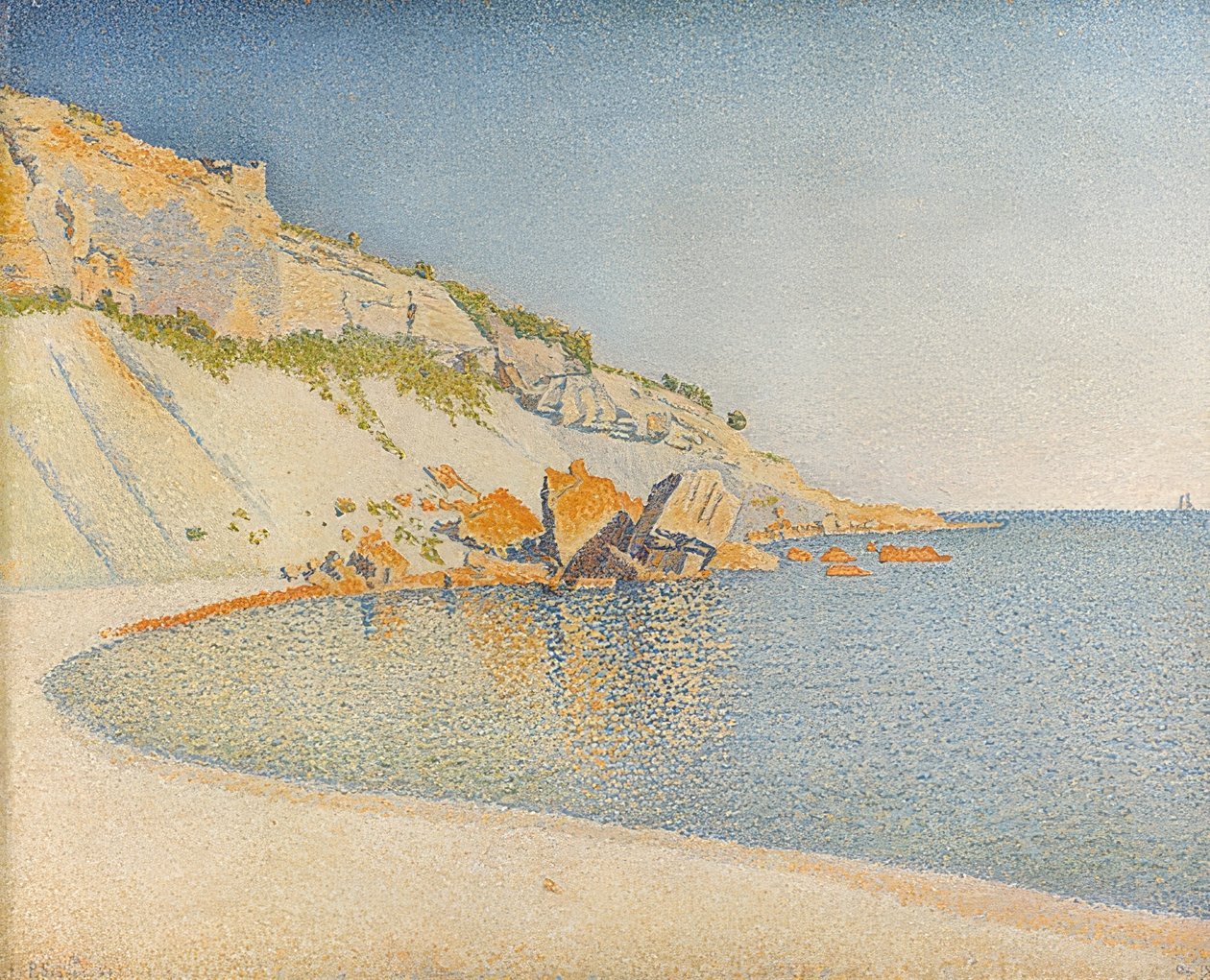 Cassis, Lombard-fok. 1889 alkotó: Paul Signac