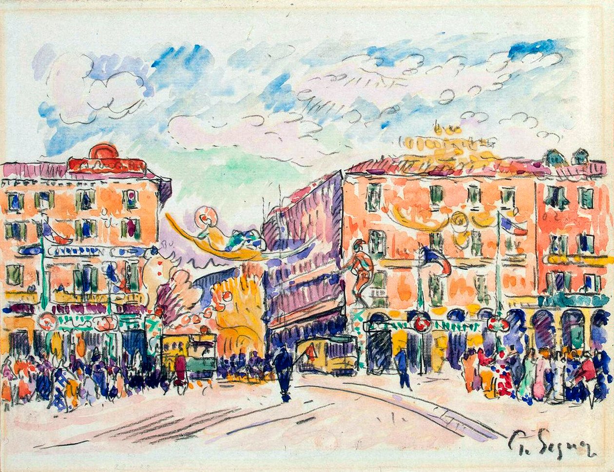 Városi tér, 1925. alkotó: Paul Signac
