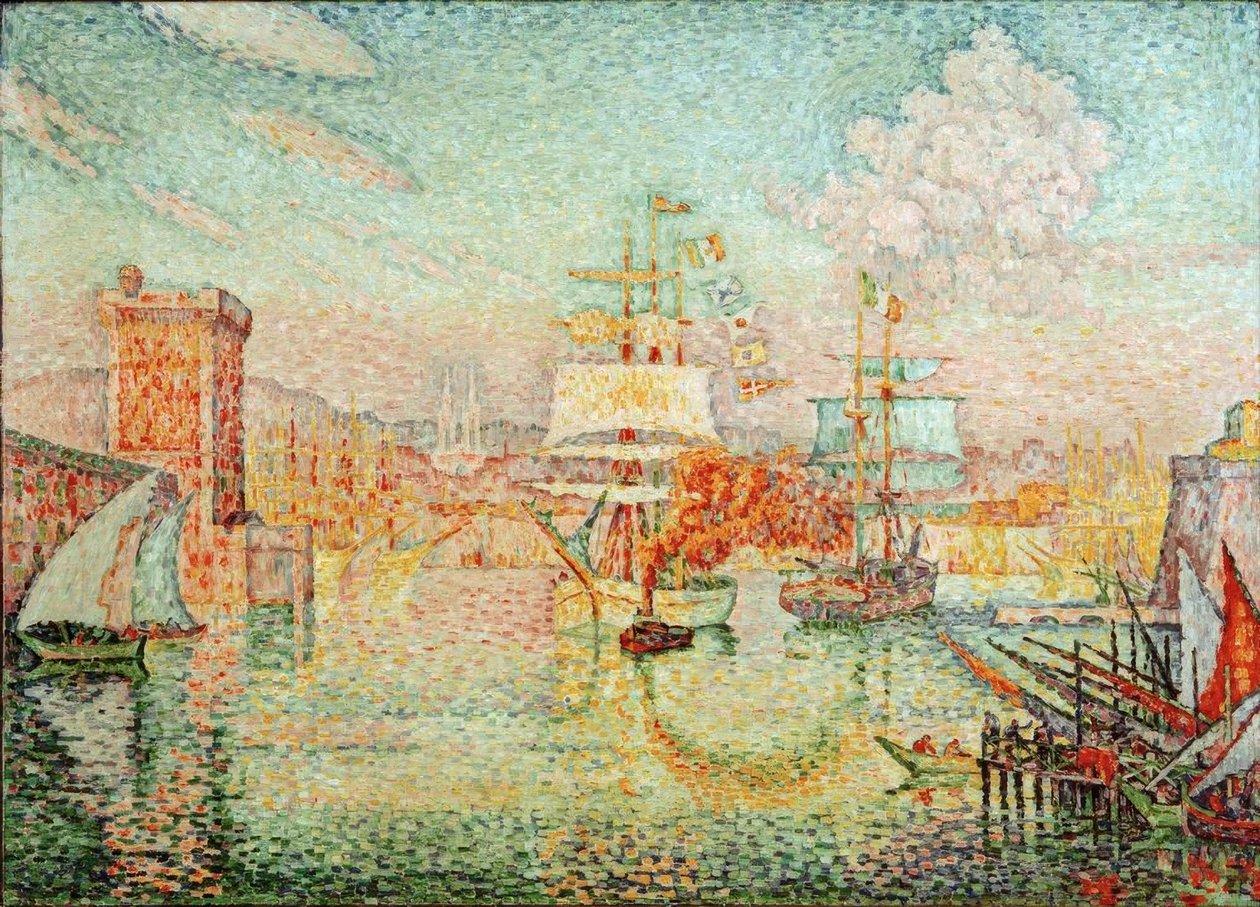 Marseille kikötőjének bejárata alkotó: Paul Signac